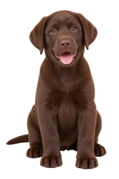 Friendly Labrador puppy in the Shift Go pet relocation team